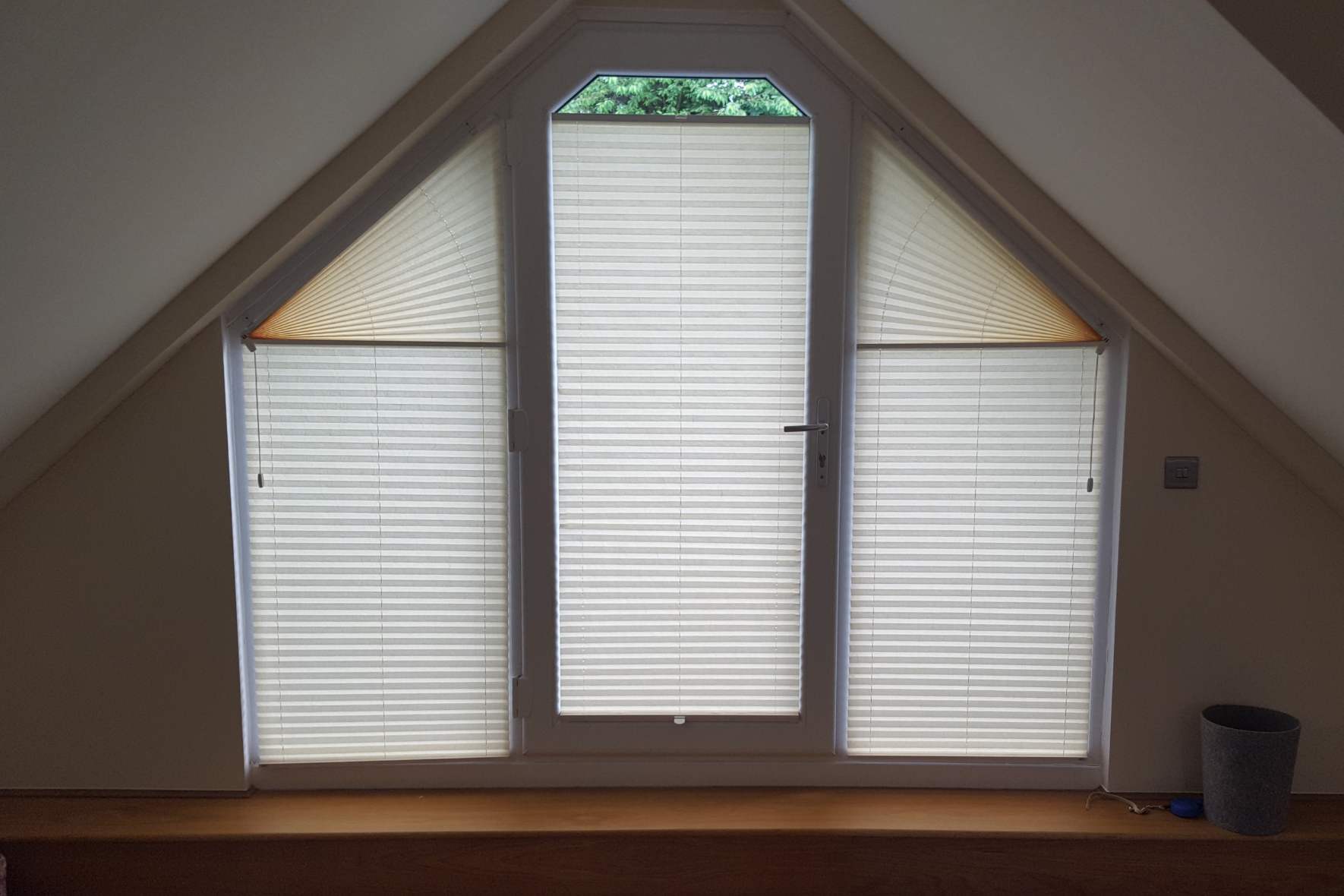 Pleated blinds background